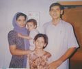 Abhilasha Ranwa with Father Mansukh Ranwa Mother Durgadevi and brother Abhishek.jpg
