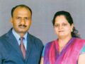 L K Chahar with wife Priti.jpg