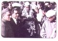 Charan Singh being honoured after becoming CM 1970.jpg