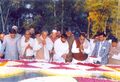 Daulat Ram Saran with PM Chandra Shekhar-Ajay Singh-Satyaprakash Malviya Pet Min at Kisan Ghat on 23.12.1990.jpg