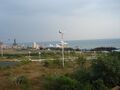 Evening View from Hotel Tamilnadu, Kanyakumari (Thiruvalluvar Statue-Gandhi Memorial-Kamraj Memorial)