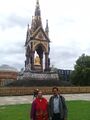 Laxman Burdak & Gomati Burdak at Albert Memorial, London