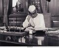 Prime Minister Ch. Charan Singh at Work in PMO, 1.8.1979