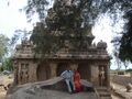 Laxman Burdak & Gomati Burdak at Dharmaraja Ratha, Mahabalipuram