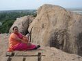 Gomati Burdak at Ollakaneshvara Temple, Mahabalipuram