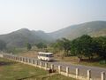 View of Rajgir hills from Jarasandha's Akhara (जरासंध के अखाड़े से राजगीर पहाड़ियों का दृश्य)