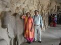 Laxman Burdak & Gomati Burdak in Krishna Mandapam, Mahabalipuram