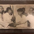 Ajit Singh with VP Singh and Chandra Shekhar