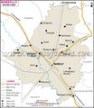 Map of Bareilly district
