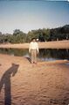 Author Laxman Burdak at Kotri River, Abujhmar, Bastar, Chhattisgarh