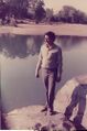 Author Laxman Burdak at Kotri River, Abujhmar, Bastar, Chhattisgarh