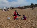 Praveen Sunda, Khushi, Sharya at Brighton Beach