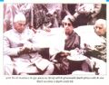 चौधरी चरणसिंह और गायत्री देवी अपने पौत्र जयंत चौधरी के जन्म दिवस समारोह पर 7.1.1979 को श्रीमती इन्दिरा गांधी के साथ