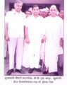 Charan Singh with Prof B L Kapoor VC Meerut University and Dr Ishwar Singh Meerut, 1970