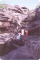 Author (Laxman Burdak) at Pandav Falls Panna on 21.4.91.