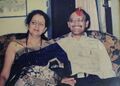 Late Gyanendra Singh Poras (b.04.07.1957-d.26.10.2004) with wife Rajni Poras