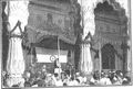 Rare Independence day picture: Independence day celebrations (August 15 1947) inside the Darbar-e -Aam of Bharatpur State. This Program Held by H.H. Maharaja of Bharatpur and H.H Maharaj Rana of Dholpur. Tiranga displayed against the wall under the canopy. Source - Jat Kshatriya Culture