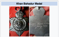 Khan Bahadur medal