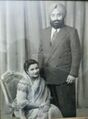 Maharaja Pratap Singh of Nabha along with his wife Maharani Urmilla Devi Sahiba of Dholpur