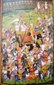 Painting (From Sujan Charitra)-Brij Raj Maharaja Surajmal with his army going for Bagru War 1753