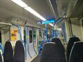 Inside view of Thames Link Express, England