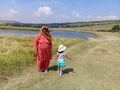 Gomati Burdak on Foot-track at Seven Sisters East Sussex, England