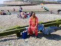 Gomati Burdak at Beach of Seven Sisters East Sussex, England