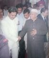 Director FRI receiving Hon'ble CM of Uttarakhand shri ND TIWARI