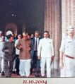 As Director FRI, L to R Hon'ble Governor, Uttaranchal, Vice President Bhairon Singh Shekhawat, Union Minister MoEF Namonarayan Meena