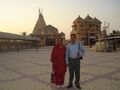 Author at Somnath temple with wife