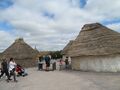 Huts at Stonehenge - a prehistoric monument in Wiltshire, England, 3 km west of Amesbury. — in Salisbury, Wiltshire.